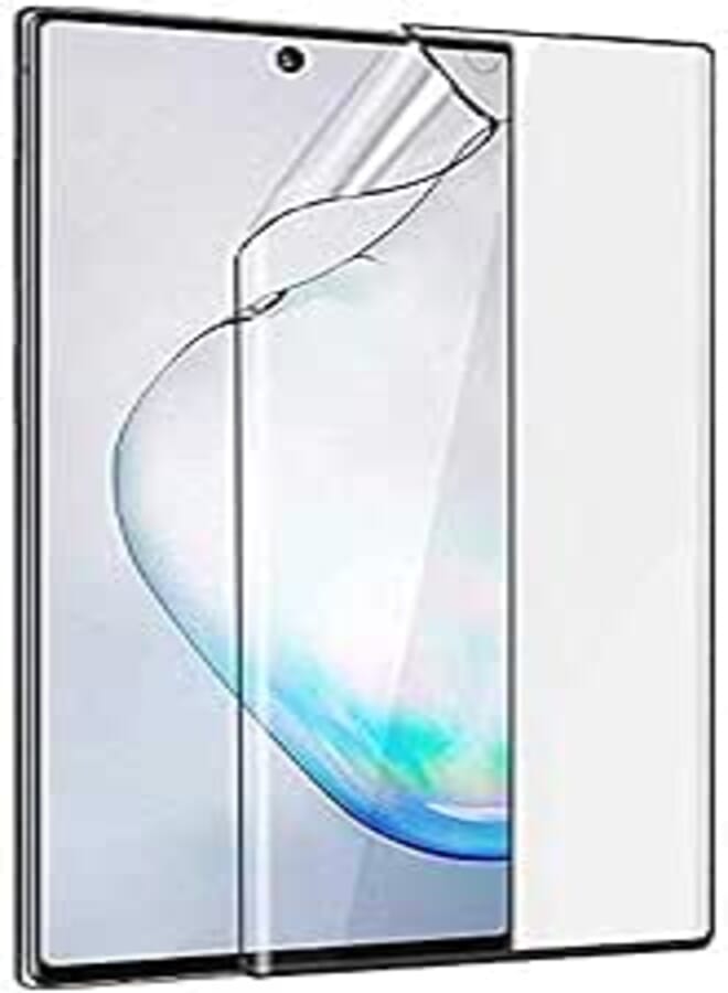 Nano Screen protector Front and Back 5D Curve Full glue For Samsung Galaxy Note 10 plus - Black